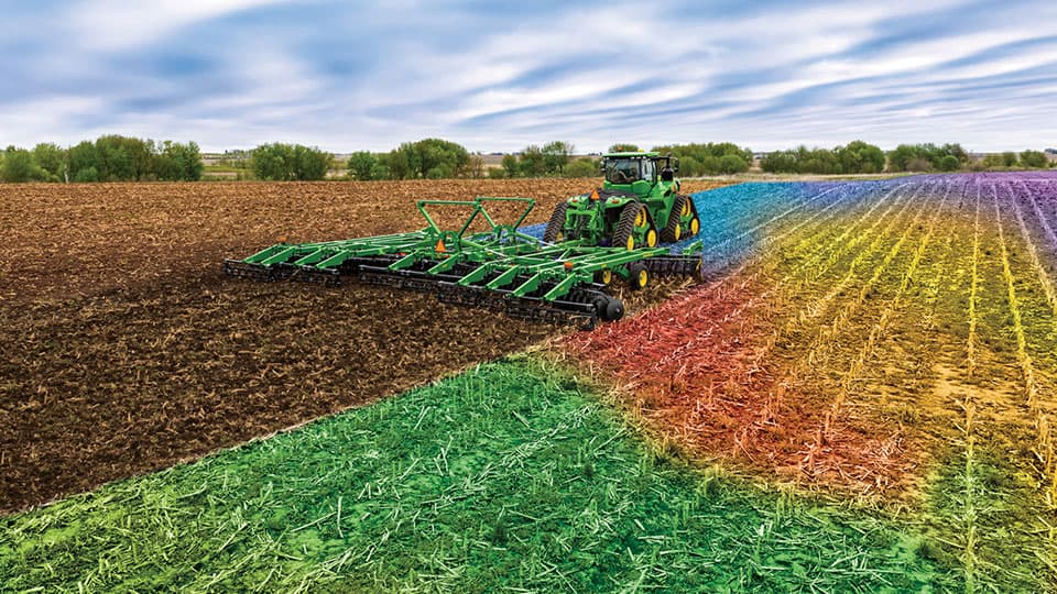 Precision agriculture equipment collage