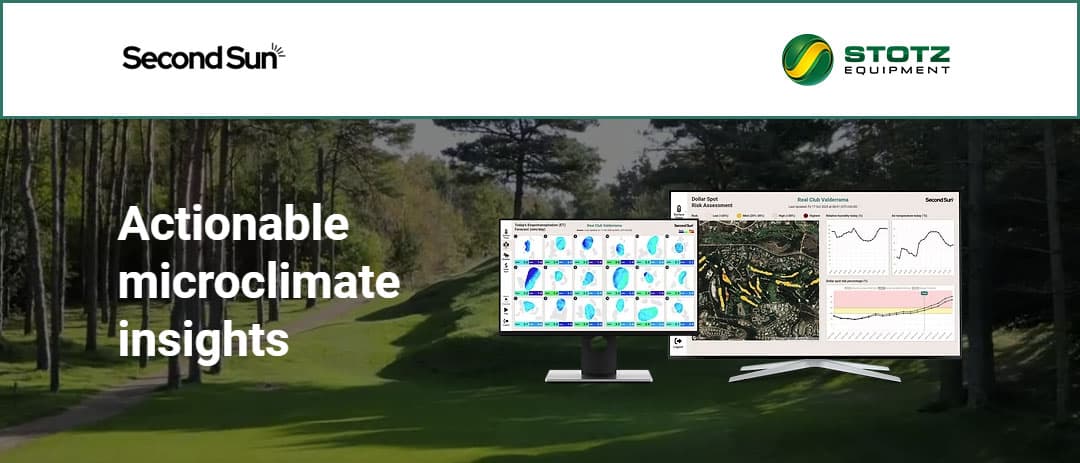 Stotz Equipment Partners with Second Sun to Bring Microclimate Insights and John Deere Integration to Golf Courses